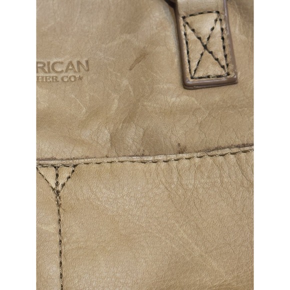 American Leather Co. Carrie‎ Dome Satchel Bag Purse - Picture 5 of 5